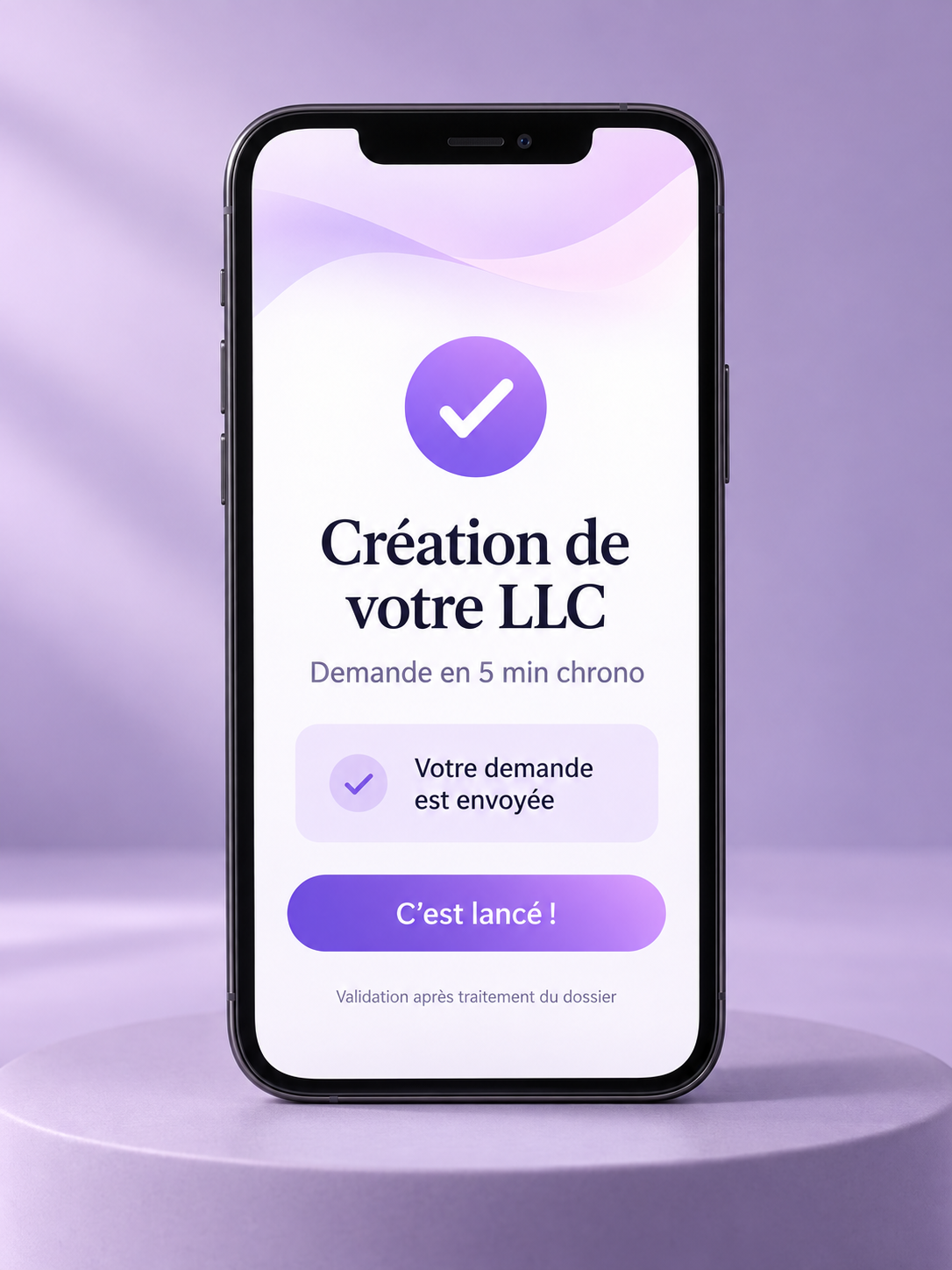 Création de votre LLC — Demande en 5 min chrono